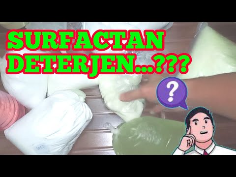 Mengenal surfactan dan bahan membuat deterjen cair mes dan texapon