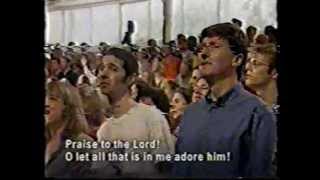 Video thumbnail of "There's a fire burning in my heart/Praise to the Lord the Almighty the King of creation"