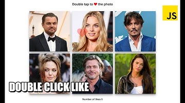 Double Click Like JavaScript Tutorial | How to make Like on Instagram?