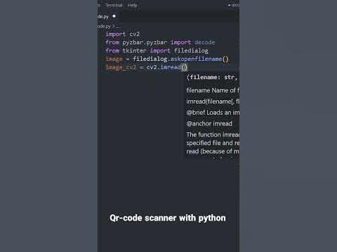 Building a QR Code Scanner with Python#shorts - YouTube