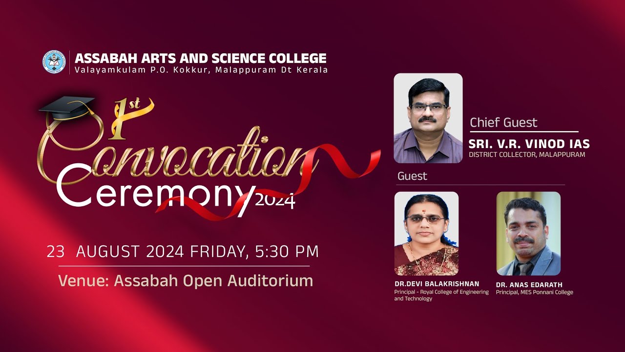 CONVOCATION CEREMONY 🎓 2024 - ASSABAH ARTS AND SCIENCE COLLEGE ...