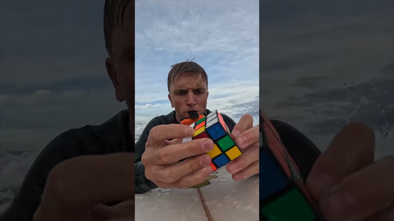 Can I Solve A Rubik's Cube... While SURFING?! 