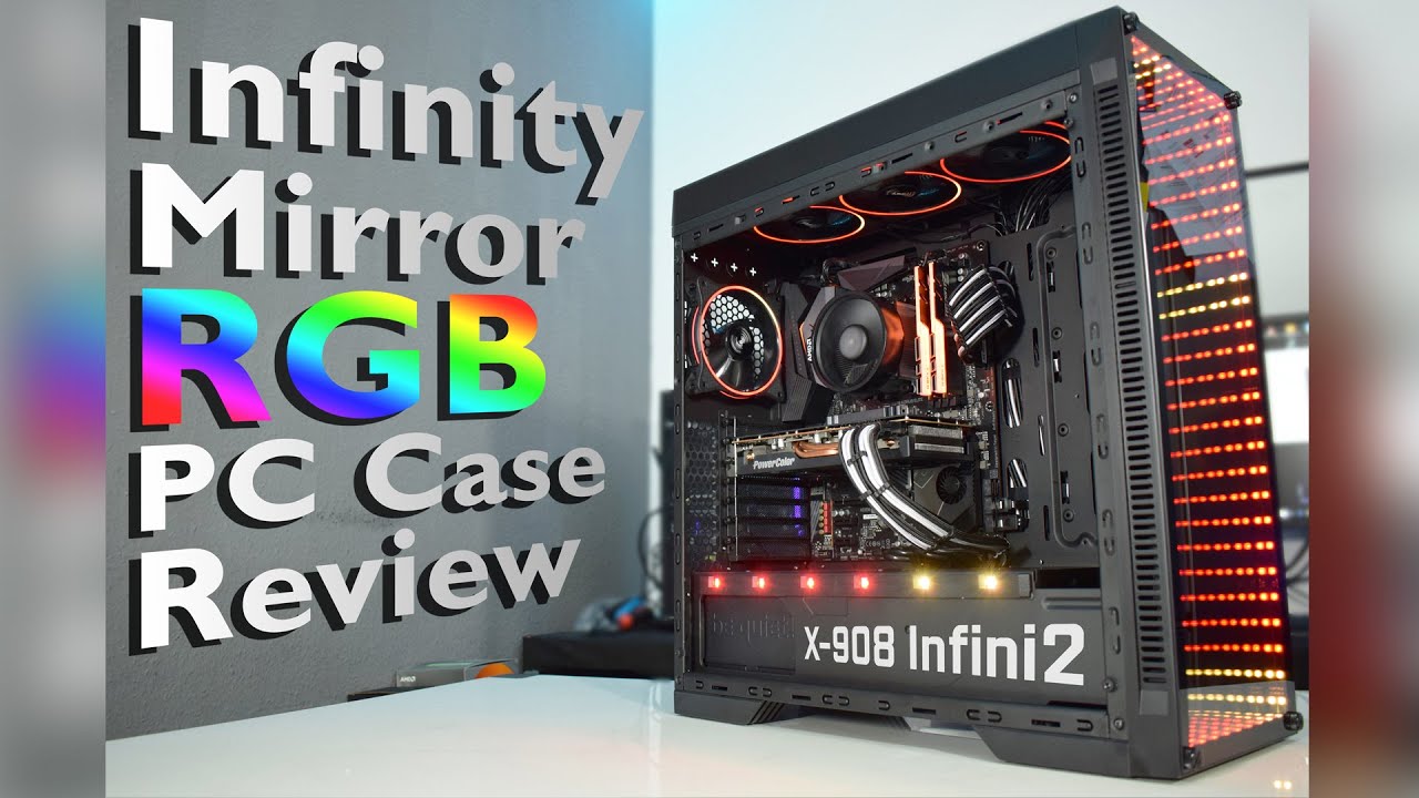 Inter Tech X-908 Infinity Mirror, RGB Tower PC Case - YouTube