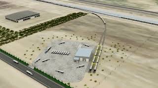 3D Render- Railroad Animation Example 3