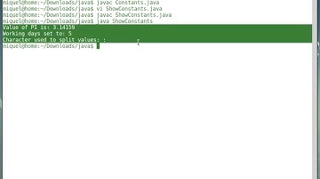 How to create constants in Java language