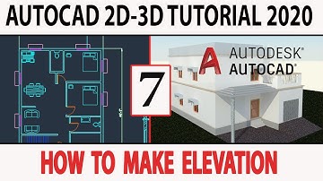 How to Make Elevation of a Building Plan | AutoCAD 2D-3D Tutorial 2020 for Beginners