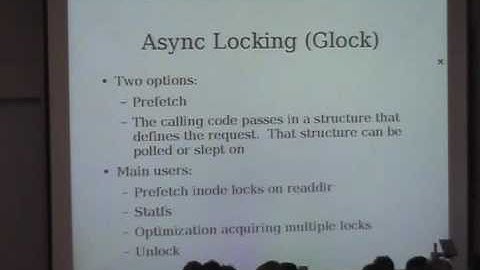 FOSDEM 2005  OpenGFS