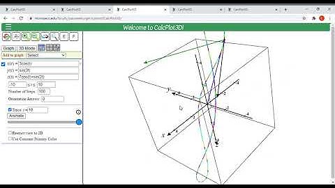 Funciones Vectoriales con Calcplot3d y Matlab