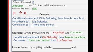 Four different Conditional statements