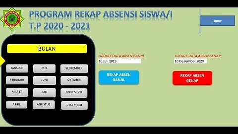Aplikasi Absen Siswa Menggunakan Microsoft Excel