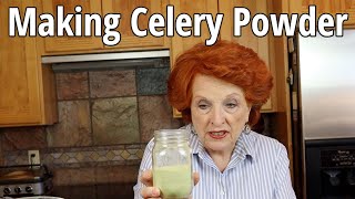 Dehydrating and Freeze Drying Celery for Powdering