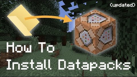 How To Install Minecraft Data Packs Into Minecraft Java