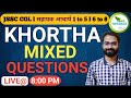 Khortha mixed questions  cgl 1to5  rohit sir khortha  jhar pathshala  jssc cgl  jssccgl jtet