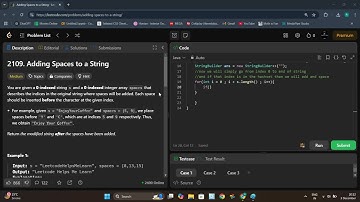 Adding Spaces to a String  LeetCode(2109)