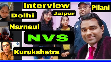 Navodhya Vidyalaya Teacher Interview l NVS interview l PD Classes