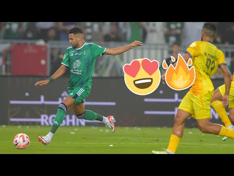 محرز يبدع بهدف خرافي اليوم شاهد جنون المعلق مشاري القرني والجماهير السعودية
