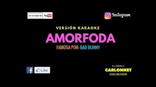 Amorfoda - Bad Bunny (Karaoke) chords