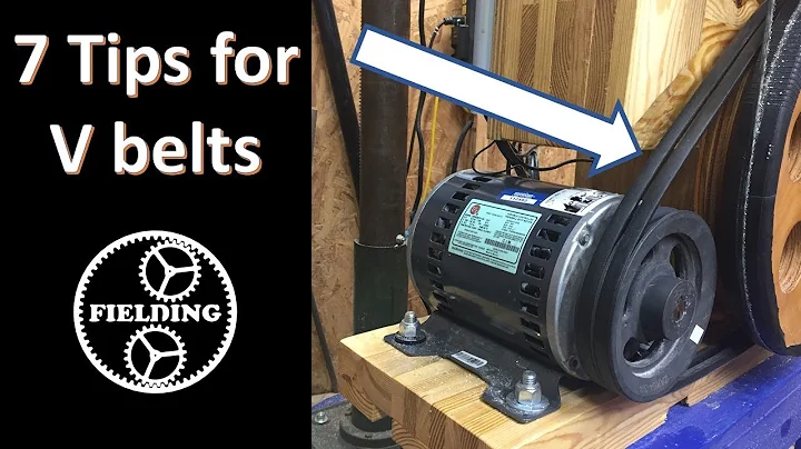 7 Tips For Best V belt Performance; How To Prevent slipping and Other Belt Issues :052