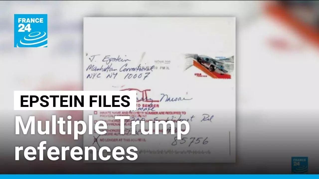 Fresh Epstein files release contains multiple Trump references • FRANCE 24 English