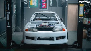 This car is getting out of control | V8 R32 SKYLINE Driftcar