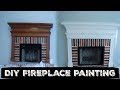 DIY White Fireplace Painting made super Easy!!