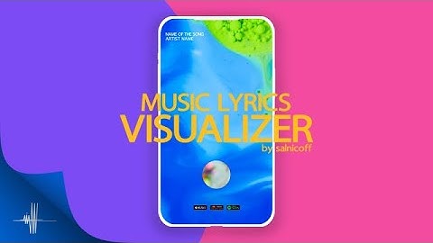 Minimal Music Visualizer With Lyrics After Effects Templates