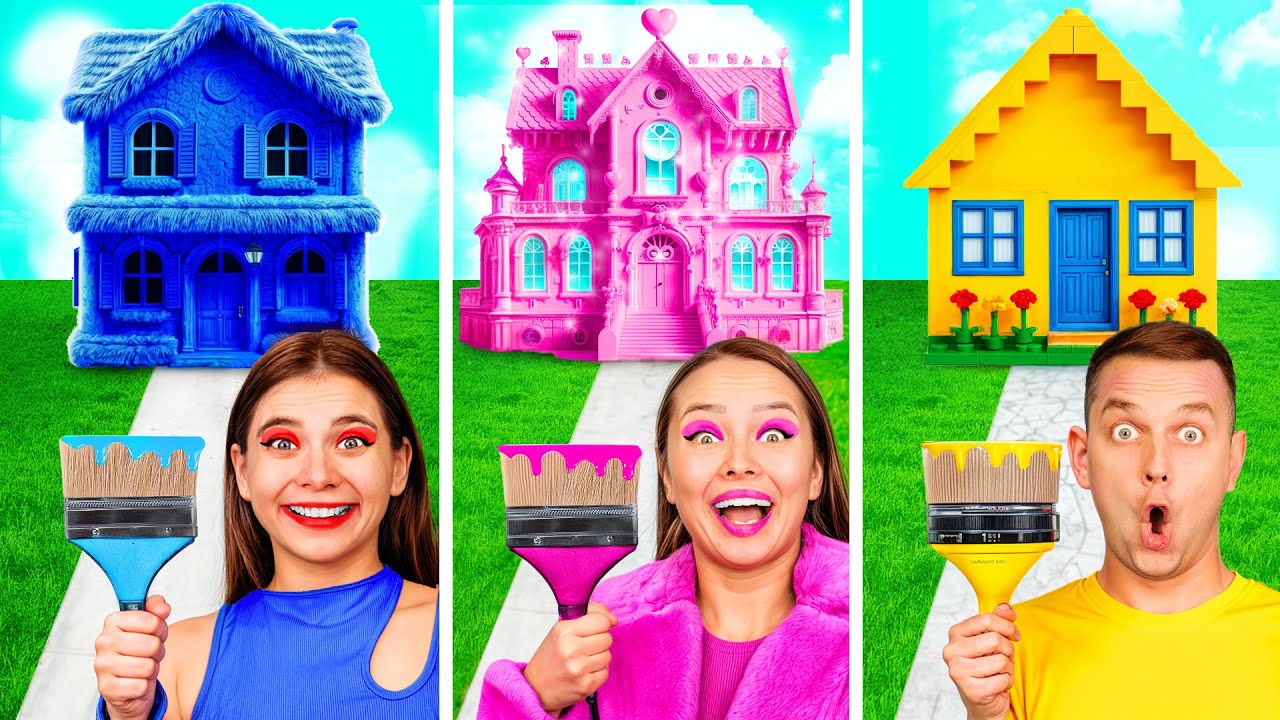 Um Colorido Casa Desafio | Gadgets Inteligentes vs Hacks DoDo Challenge