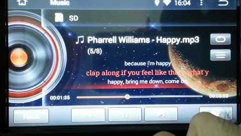 W2-D70XX Series Android 4.4 Music Playing from USB and SD CARD-Powered by WITSON
