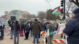 LIVE: Pro-Palestine Protesters Outside Inaugural Meeting of the Board of Peace in DC
