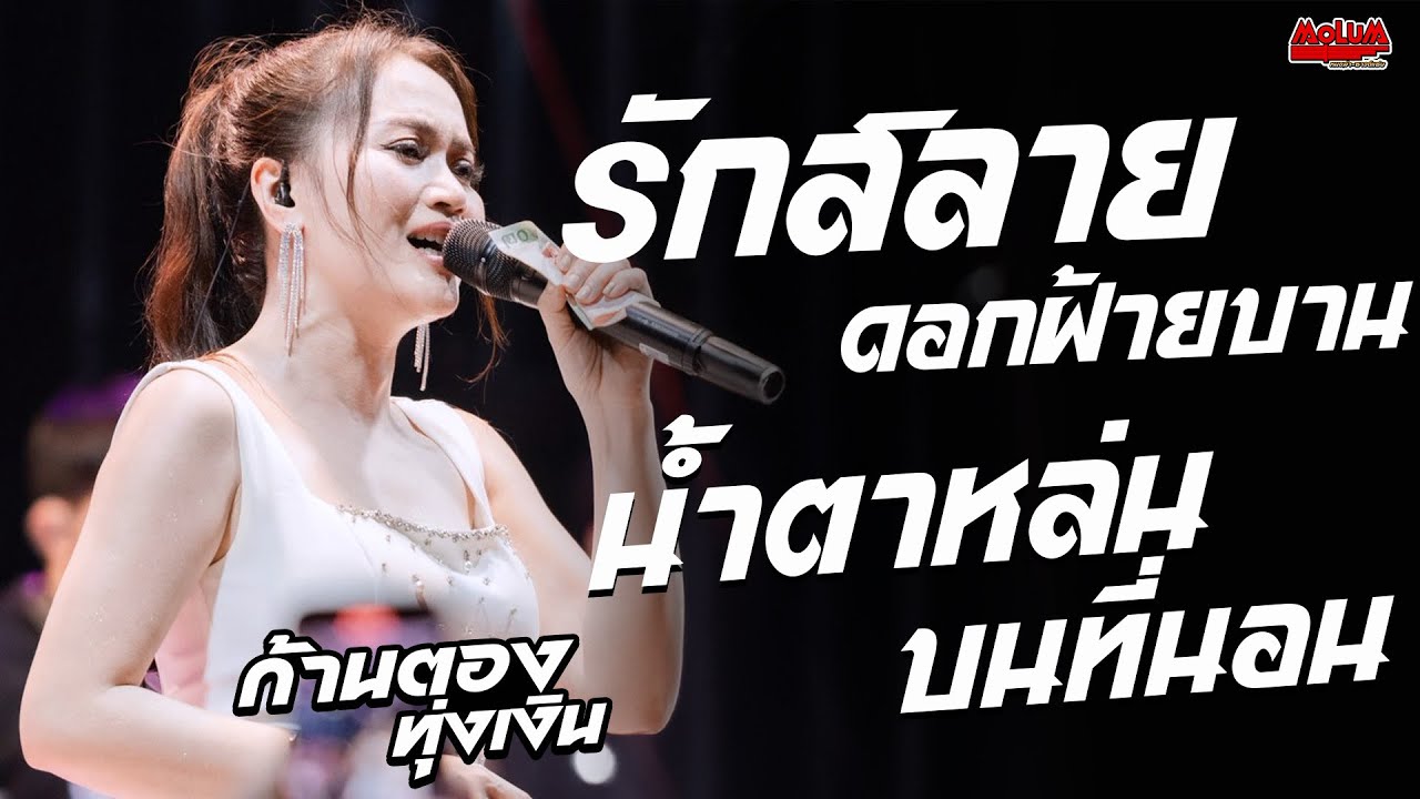 รักสลายดอกฝ้ายบาน - น้ำตาหล่นบนที่นอน - ฮักอ้ายพ่ายเด้งดึ๋ง //แสดงสด// ก้านตอง ทุ่งเงิน