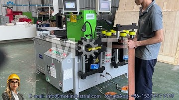Cutting Operation For CNC Busbar Bending Punching Cutting Machine With Three Servo Device