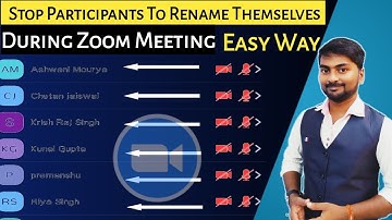 How to stop participant to rename themselves during zoom meeting | Disable Chat in Zoom App