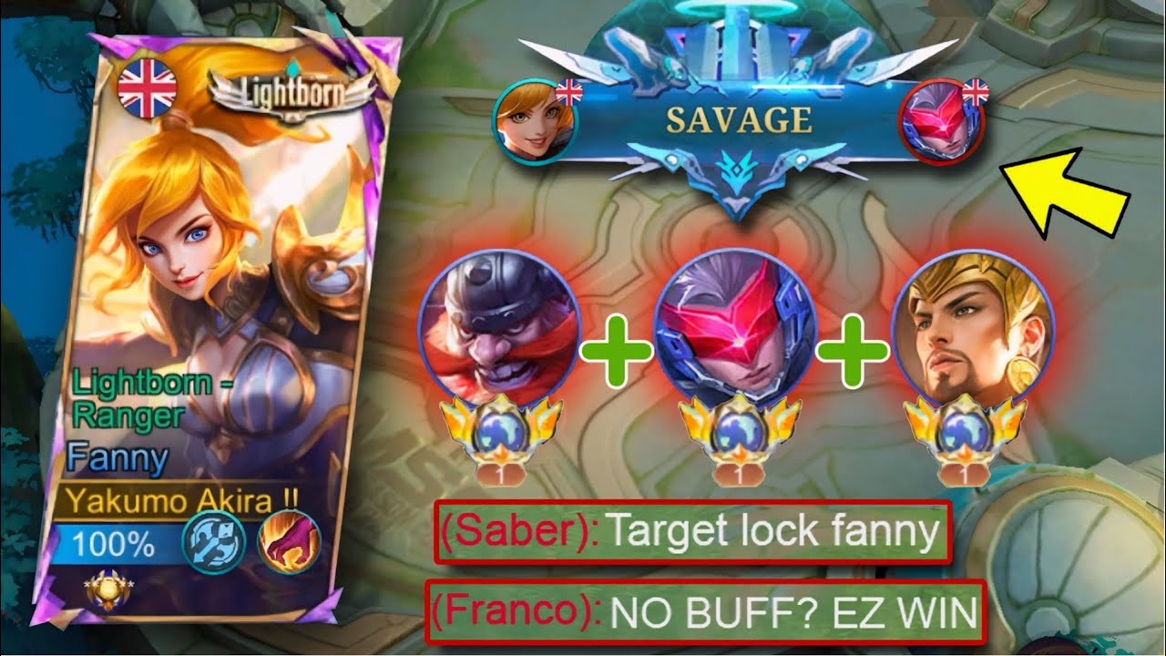 I MET THREE TOXIC ENEMY IN RANK GAME! (SAVAGE GAMEPLAY?) THREE COUNTER FANNY SOLO RANKED -MLBB