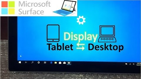 How to SWITCH Tablet and Desktop Mode for Surface Pro