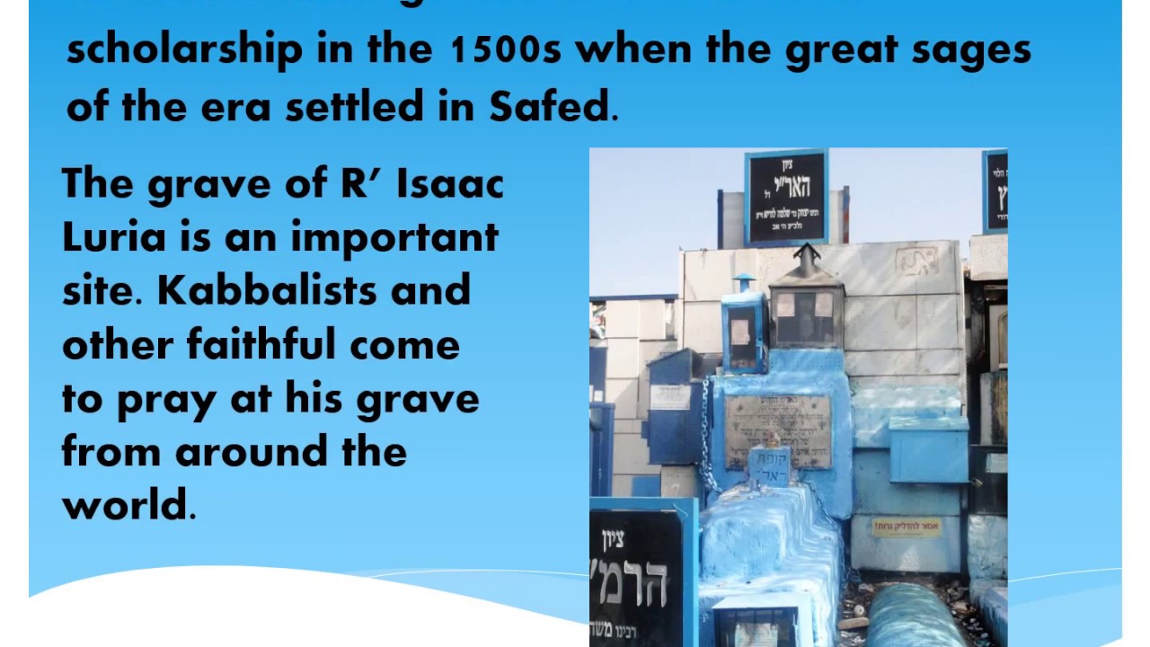 Self Guided Tour of Safed cemetery