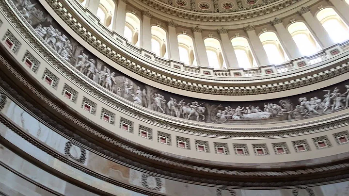 Washington DC   State Capitol Rotunda Top and Middle