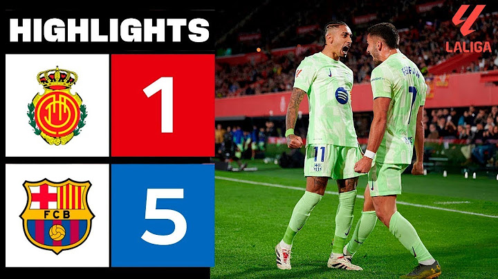 Mallorca vs Barcelona 1 5 Highlights