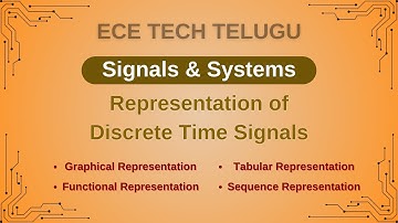 Representation of Discrete time signals| signals and systems | graphical functional tabular sequence