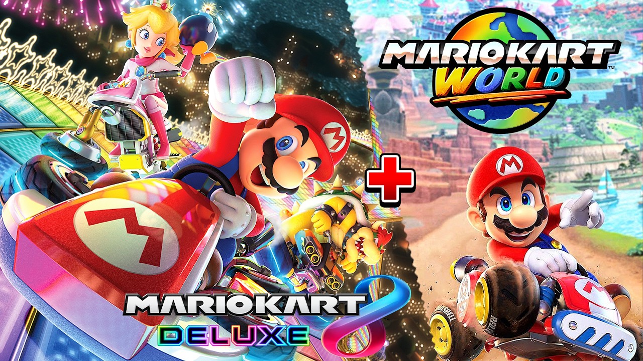 Mario Kart 8 Deluxe + Mario Kart World - Full Game Walkthrough (HD