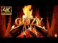 Fireplace Sounds for Sleep & Relaxation 🔥 Cozy Crackling Fire Ambience (?? Hours) #Fireplace 4k