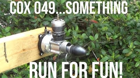 Cox 049 Run Engine from Brandon