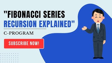 "Fibonacci Series in C Using Recursion | Easy C Programming Tutorial"