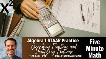 Algebra 1 STAAR Practice Graphing Functions and Identifying Features (A.3C - #22)