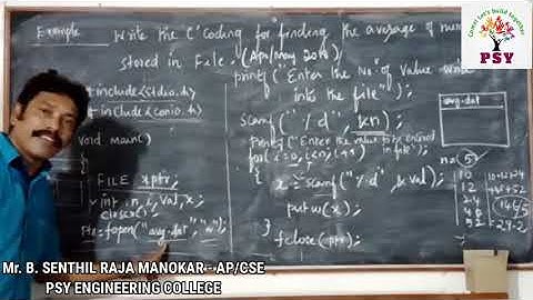 CSE - CS8251 - PRORAMMING IN C - UNIT V - SEQUENTIAL ACCESS FILE PROGRAM
