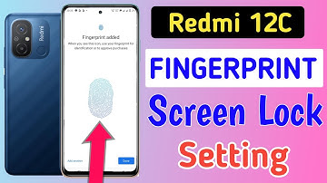 Redmi 12c fingerprint screen lock/Redmi 12c fingerprint kaise lagaen/fingerprint setting