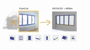 PointCab 4BIMm  03 Measuring in windows and doors directly from the point cloud
