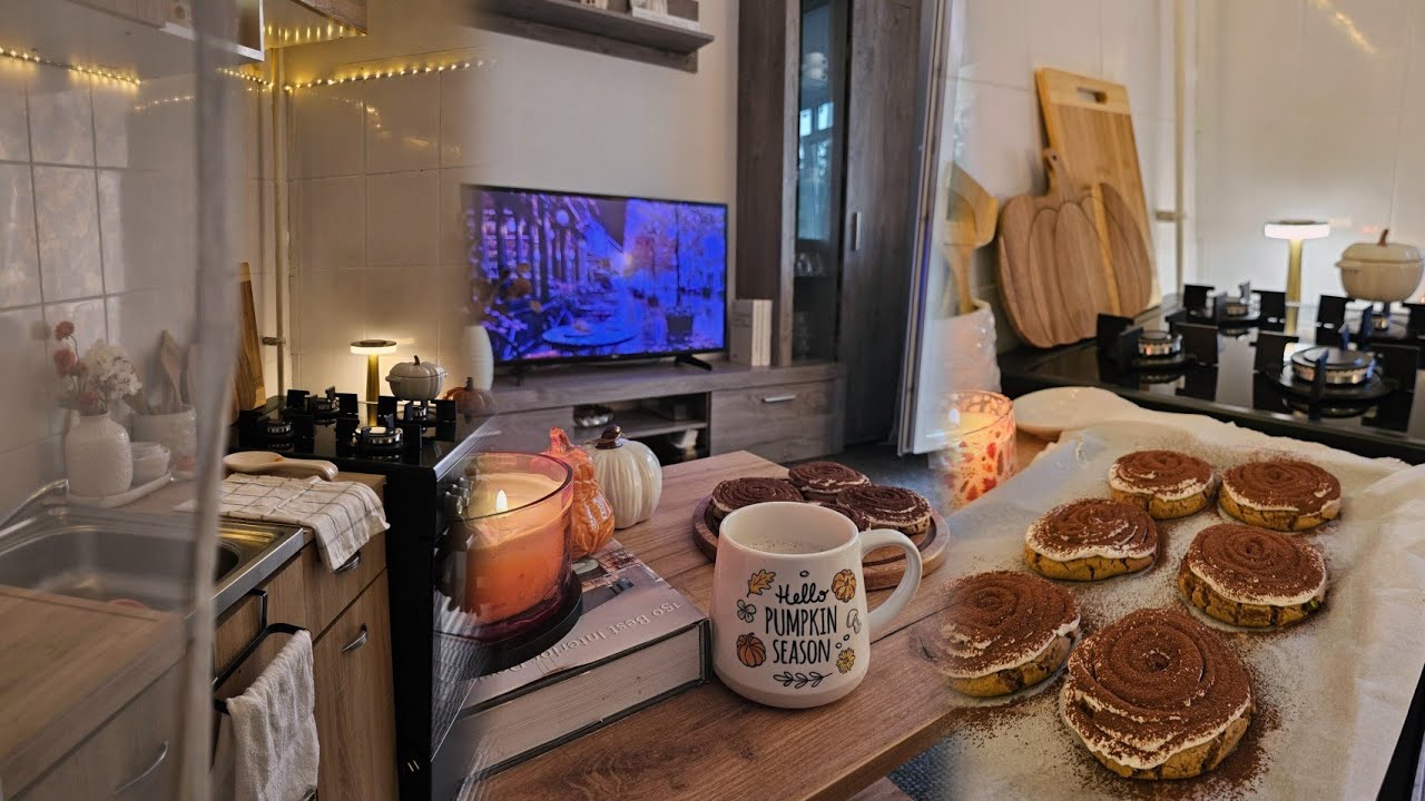 Привет, осень 🍂 | Уютный дождливый день, украшения для осени, печенье тирамису