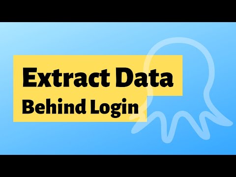 Scraping web data behind a login