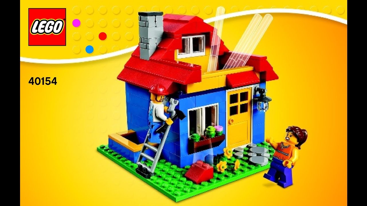 LEGO Creator Exclusives Pencil Pot House Set 40154 Instructions DIY Book