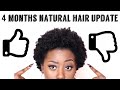 Natural hair update - 4 months post big chop - regrets?